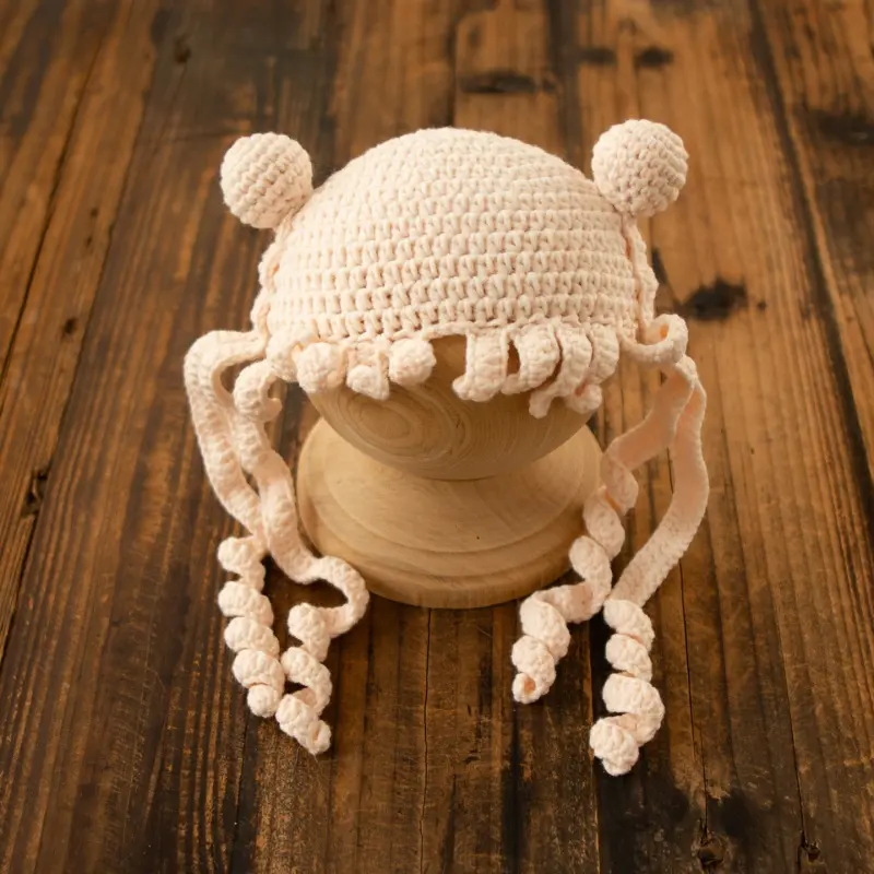 Handmade Knitted Sailor Moon Dress Set - Newborn Photography Props - Image 4